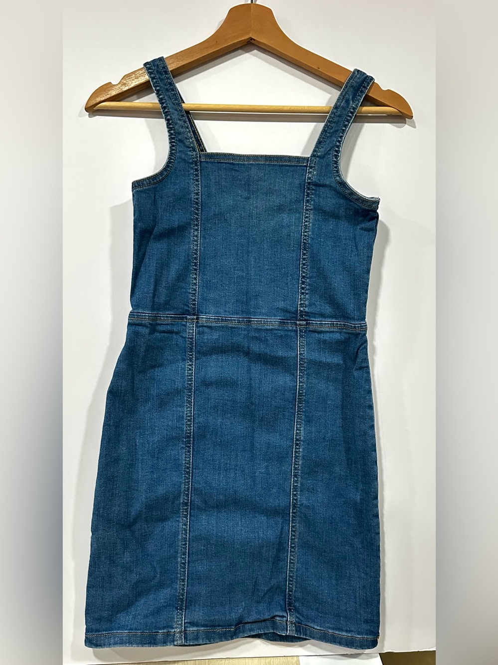 art class Denim Overall Dress - Blue